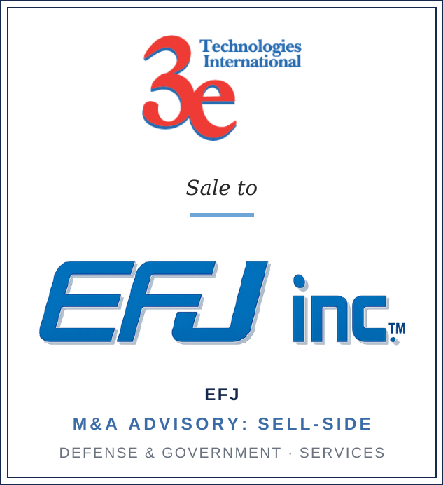 3e Technologies International sale to EFJ