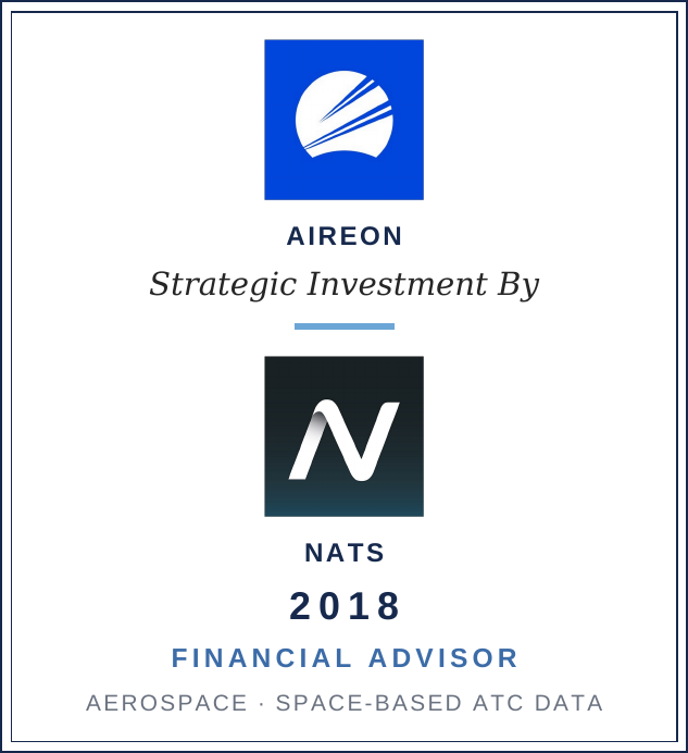 Aireon strategic investment by NATS, 2018