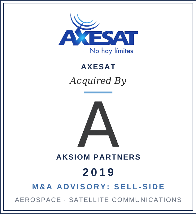 Axesat acquired by Aksiom Partners, 2019