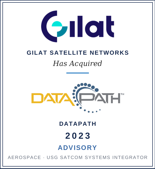 Gilat Satellite Networks acquisition of DataPath, 2023