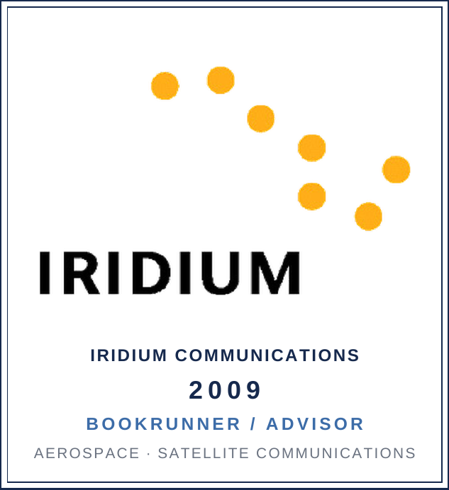 Iridium Communications, 2009