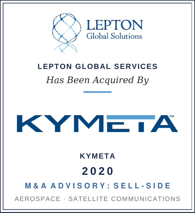 Lepton Global Services acquired by Kymeta, 2020