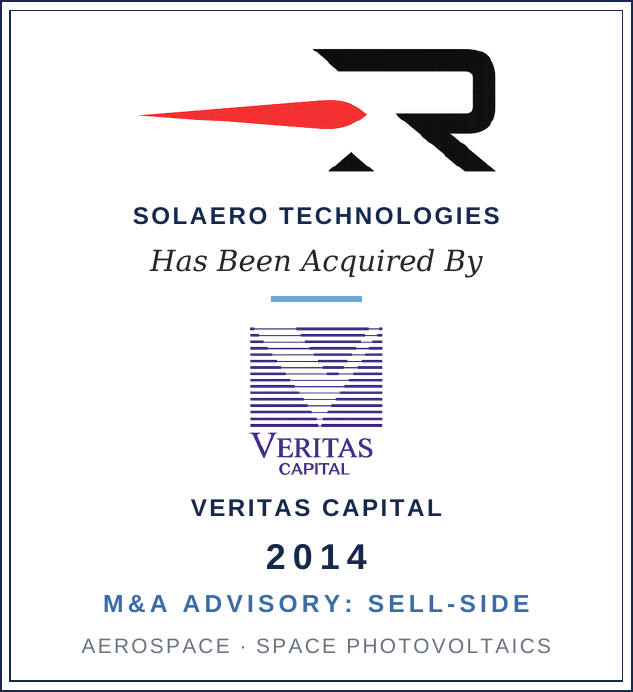SolAero Technologies acquired by Veritas Capital, 2014