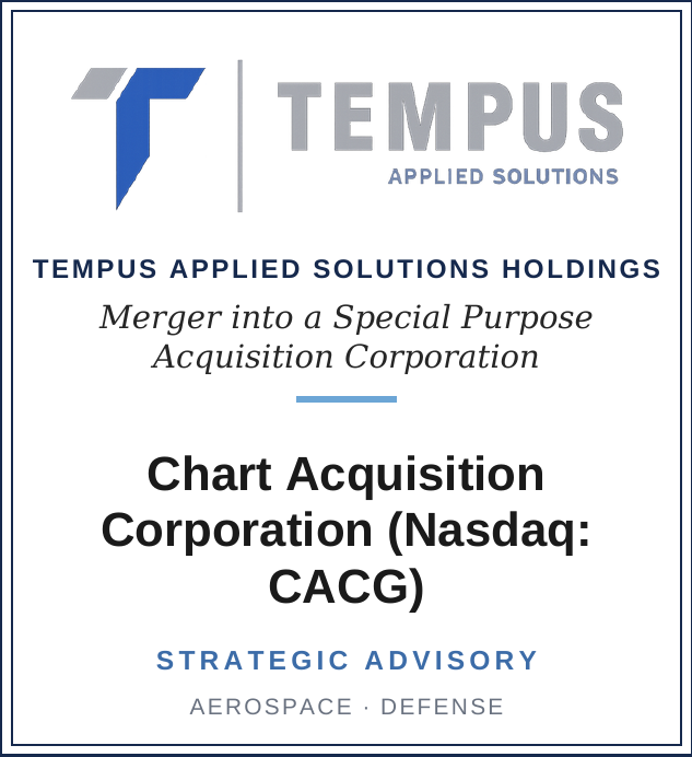Tempus Applied Solutions merger with Chart Acquisition Corporation