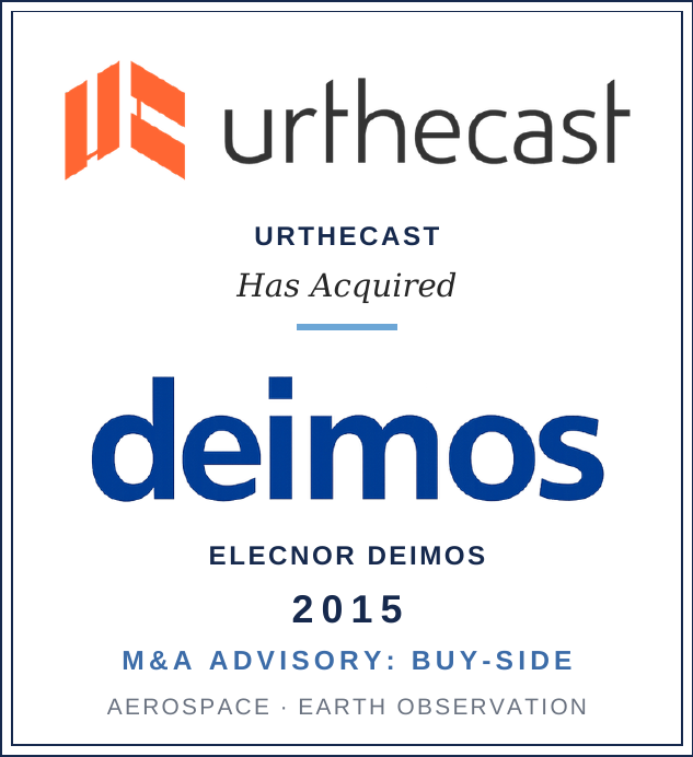 UrtheCast acquisition of Elecnor Deimos, 2015