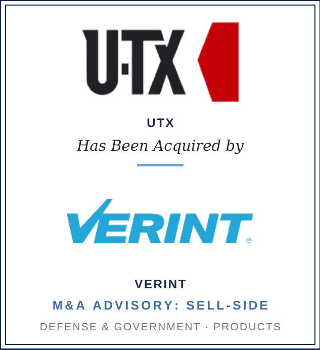 UTX acquired by Verint